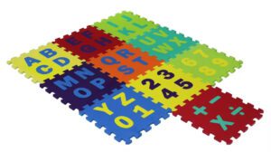 6.5mm Puzzle 36 PCS Medium ABC-123 | Interlocking Play Tile | Alphabets Foam Puzzle Mat for Childrens (Random color)