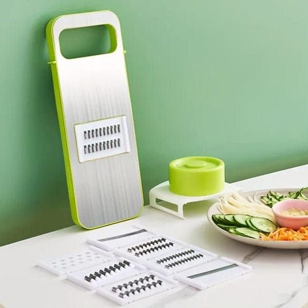 5 in 1 Stainless Steel Multifunctional Vegetable Fruit Slicer & Grater - Image 2