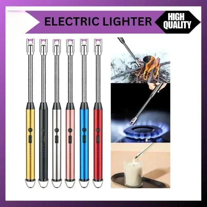 Arc Rechargeable Kitchen Lighter - Ignition Tool Designed For Flame Generation And Daily Cooking Routine - Type C, Metal Body - Image 2