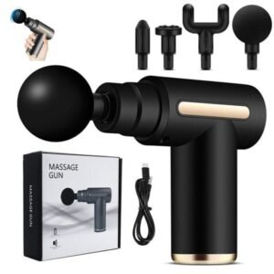 Professional Handheld Deep Tissue Massage Gun with 4 Heads