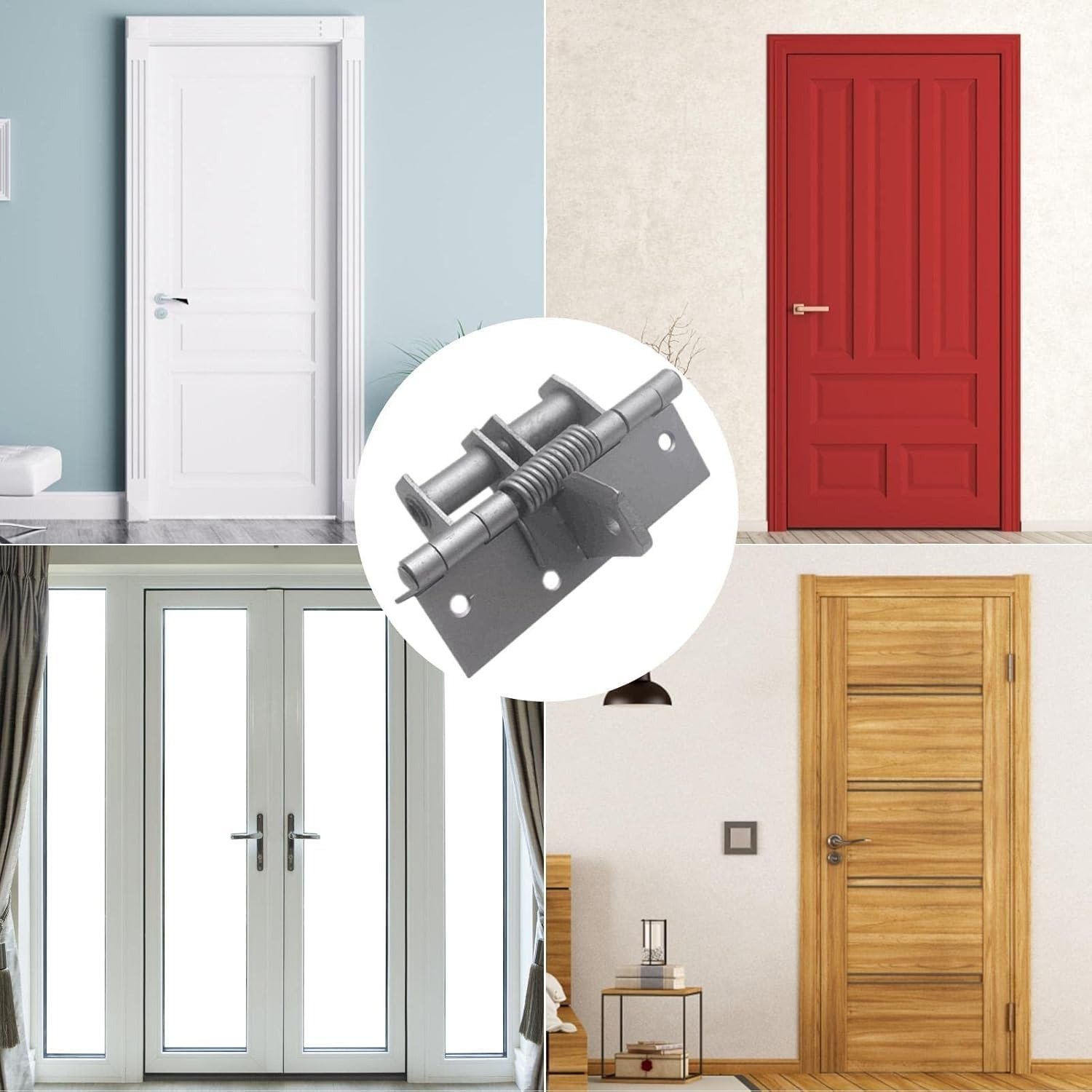 Adjustable Self-Closing Spring Door Hinge With 90-Degree Positioning Automatic Door Closing Mechanism And Durable Construction For Reliable Performance - Image 6