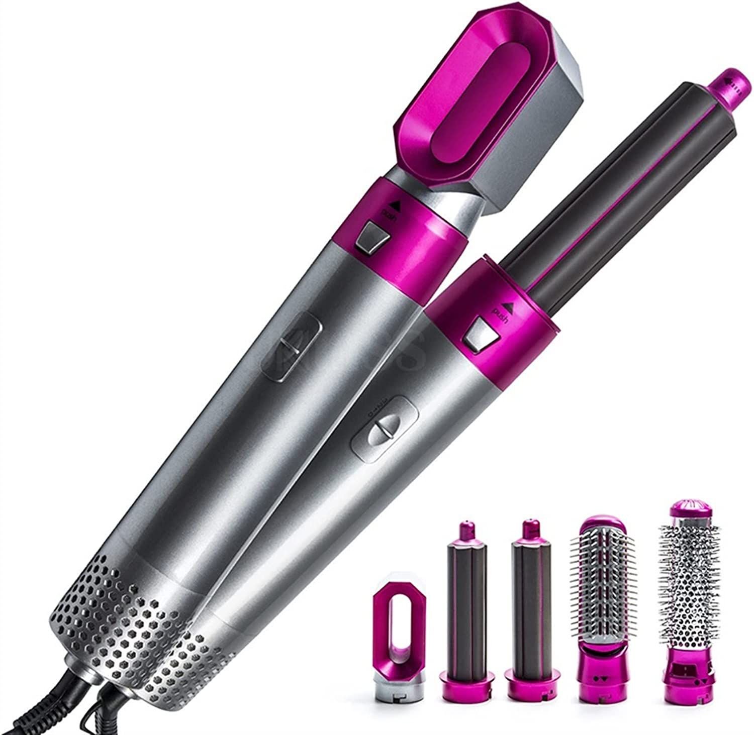 High Quality 5 In 1 Hair Styler Hot Air Brush Volumizer Straightener Curler Durable Portable Practical Choice For Salon Style At Home - Image 3