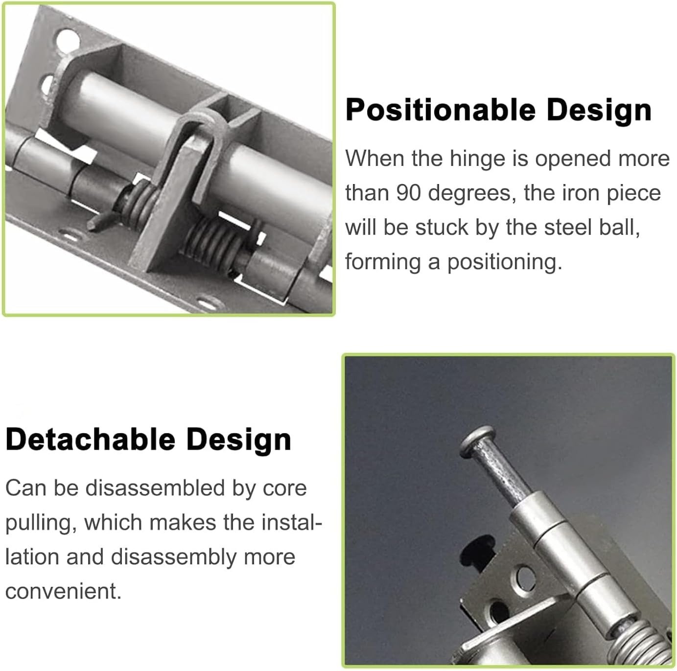 Adjustable Self-Closing Spring Door Hinge With 90-Degree Positioning Automatic Door Closing Mechanism And Durable Construction For Reliable Performance - Image 7