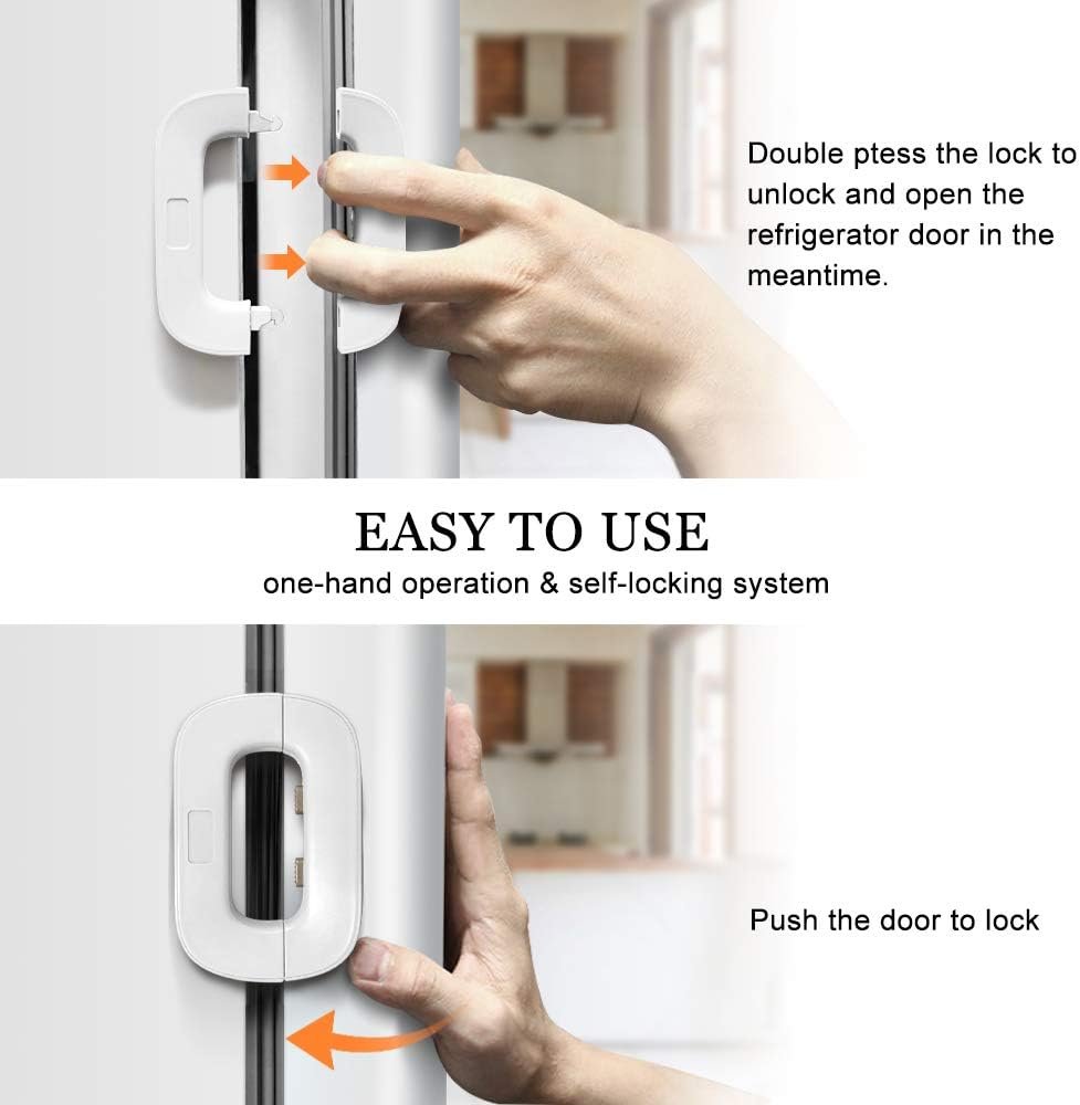 Child Safety Refrigerator Lock - Safety Accessory Designed For Appliance Protection And Daily Home Security Routine - Image 4