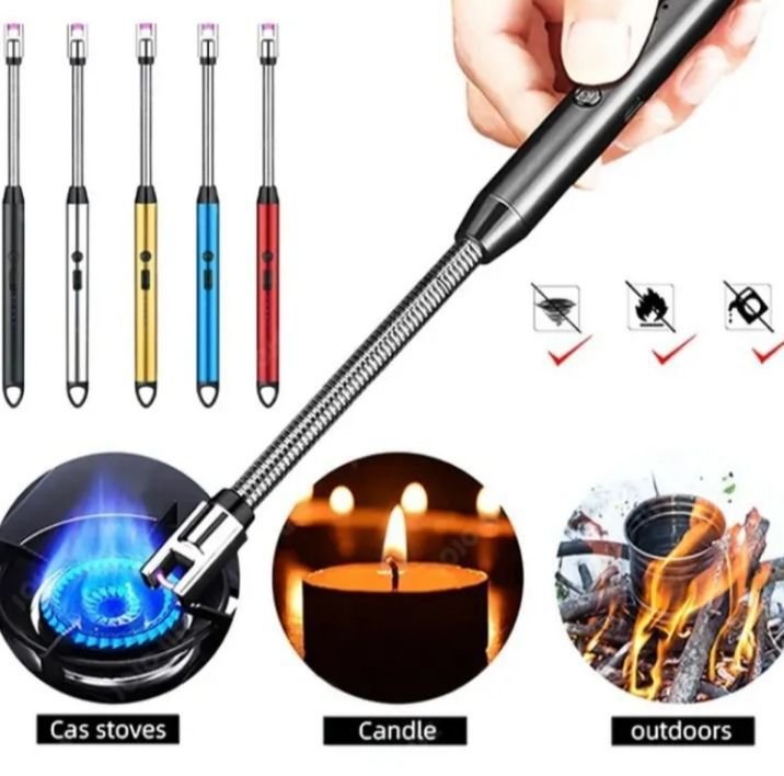 Arc Rechargeable Kitchen Lighter - Ignition Tool Designed For Flame Generation And Daily Cooking Routine - Type C, Metal Body - Image 4