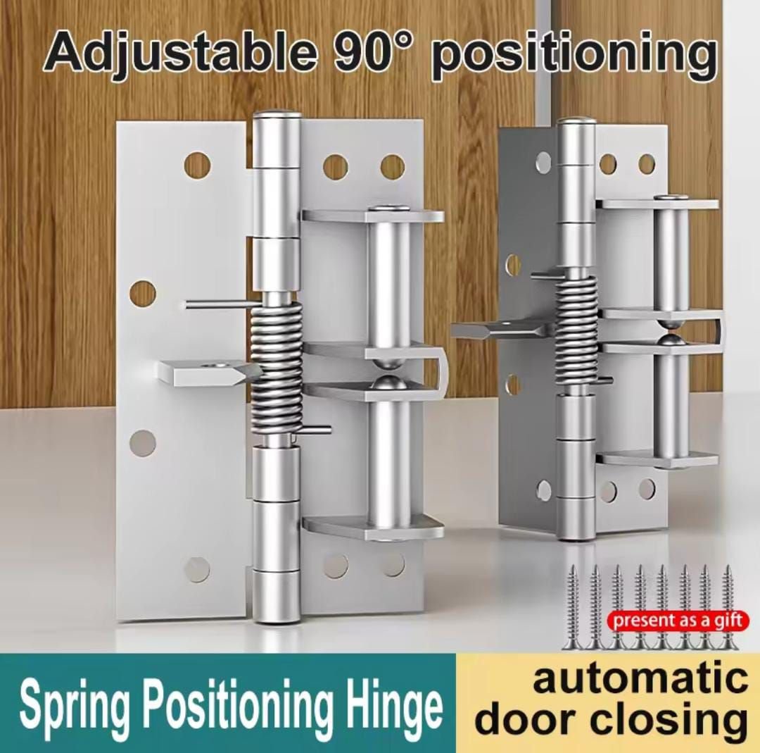 Adjustable Self-Closing Spring Door Hinge With 90-Degree Positioning Automatic Door Closing Mechanism And Durable Construction For Reliable Performance - Image 3