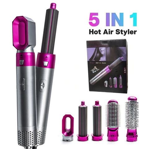 High Quality 5 In 1 Hair Styler Hot Air Brush Volumizer Straightener Curler Durable Portable Practical Choice For Salon Style At Home - Image 2